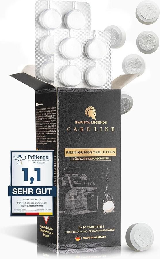 Reinigingstabletten voor Koffiemachines 50 stuks Effectieve Verkalking en Vet Oplossing