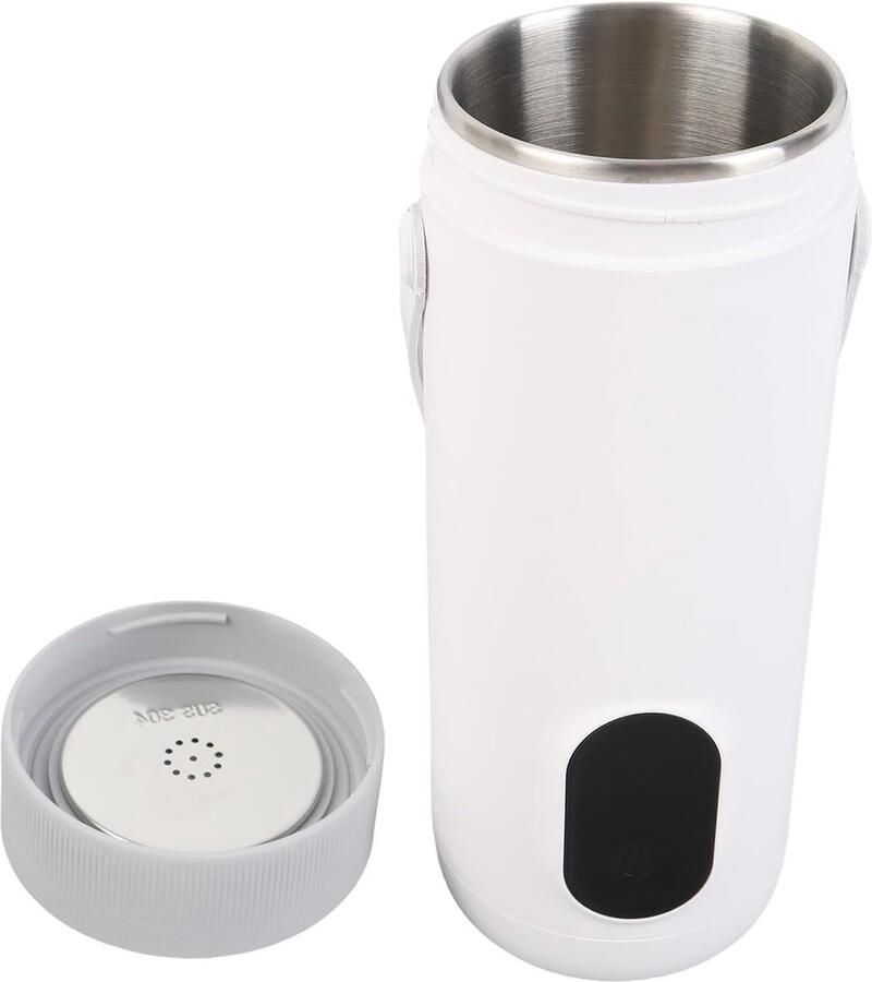 Reis Elektrische Ketel Warmwaterketel Theekoffie Onderweg Water Koken Smart Temperatuur Control 350 Ml Zwart