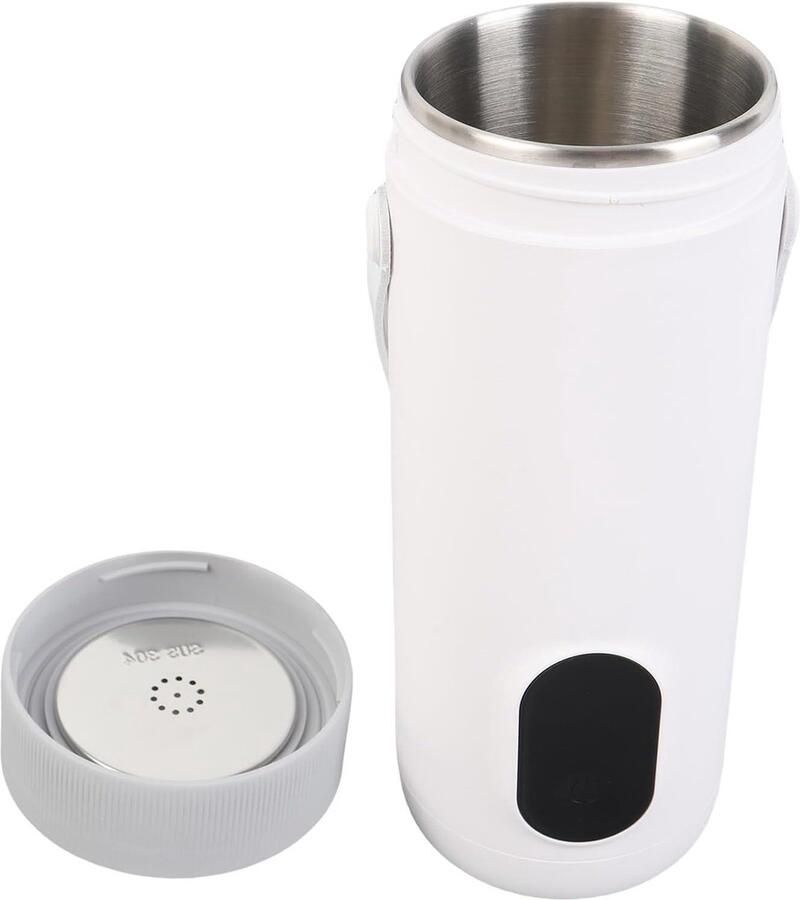 Reis Elektrische Ketel Warmwaterketel Theekoffie Onderweg Water Koken Smart Temperatuur Control 350 Ml Zwart