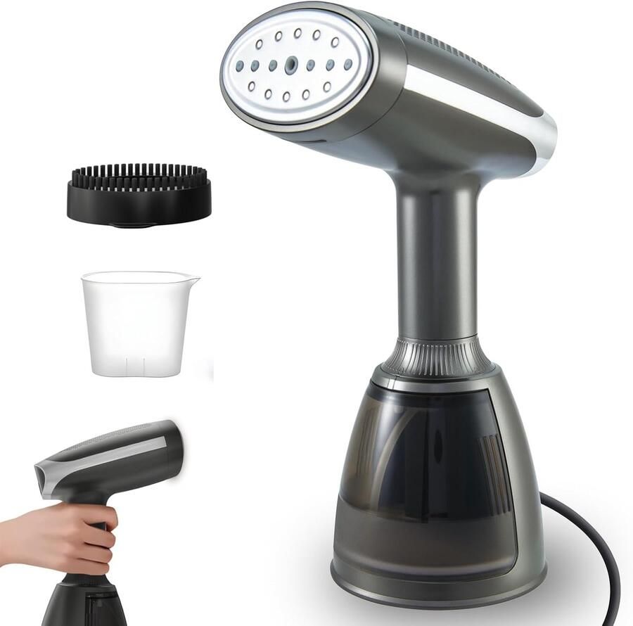 Reis-kledingstomer 1500 W handstomer stomer kledingstomer met 280 ml afneembare watertank 30 seconden snel opwarmen reis-kledingstomer