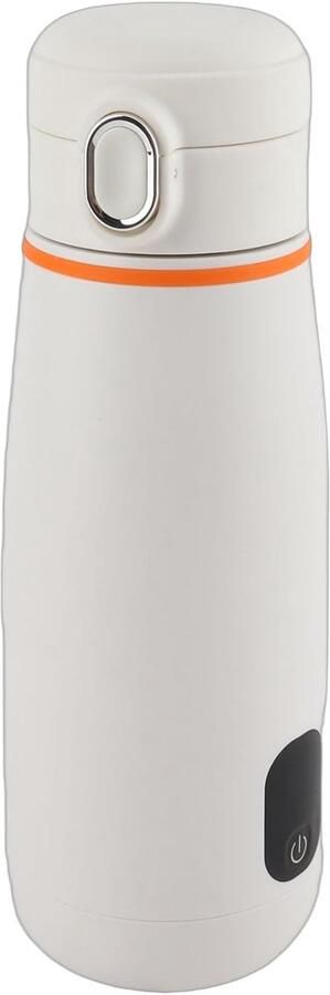 Draagbare Waterkoker Reis Waterkoker Onderweg Water Koken Draadloos USB Oplaadbaar 350 ml Wit