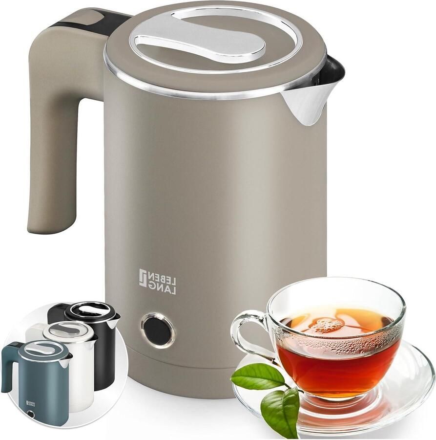 Reis Waterkoker Mini Ketel Snel Water Koken Energiezuinig 600W 0.5 Liter Wit