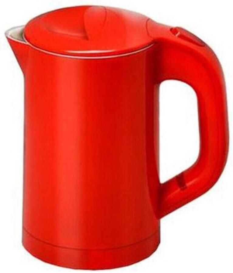 Reis Waterkoker Mini Ketel Warme Drank Dubbel Geïsoleerd 0.6 Liter Rood