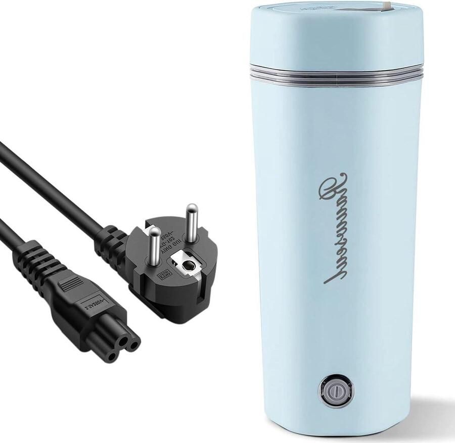 Reis Waterkoker Mini Mok Warme Dranken Maken Lekvrij Design 350ml Blauw