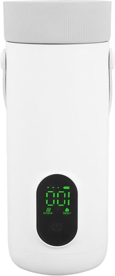 Reis Waterkoker Mini Theeketel Koffie Onderweg Warm Water 12 Uur Isolatie 350 ml Zilver