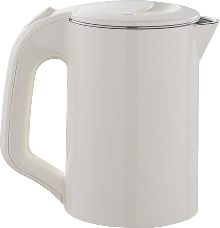 Reisketel met temperatuurregeling Draagbare waterkoker Snel water koken Temperatuurregeling 05 liter Wit