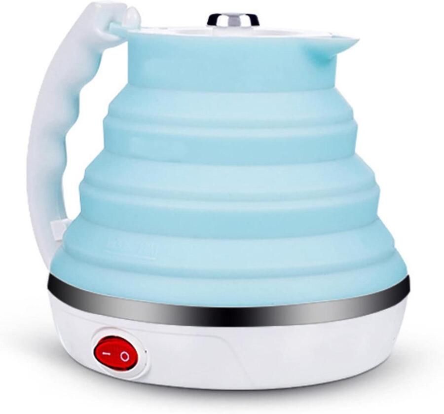 Elektrisch Waterkokertje Reis waterkoker Koken op reis Opvouwbaar ontwerp 555 ml Blauw