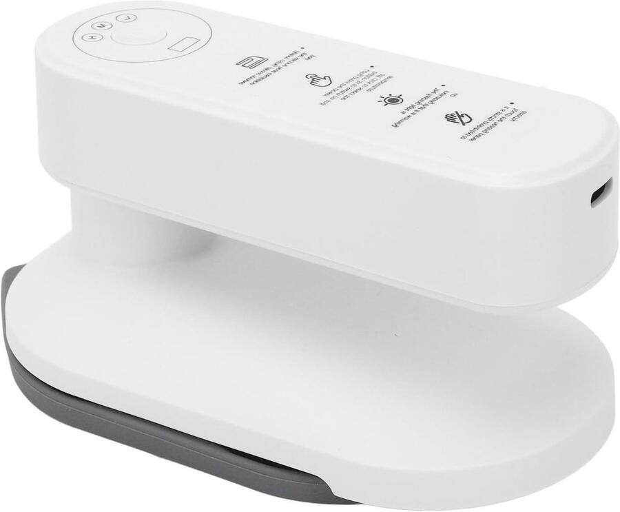 Reisstrijkijzer Mini Draadloos Strijkijzer Snel Kreukels Verwijderen Draadloos 30 Sec Opwarmen 5000 mAh Batterij Zwart