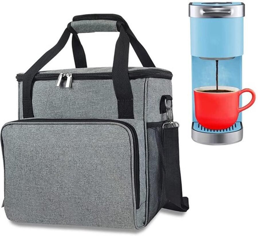 Reistas voor koffiemachine opbergtas voor draagbare espressomachine organisator voor enkelvoudige koffieservering met zakje voor onderweg
