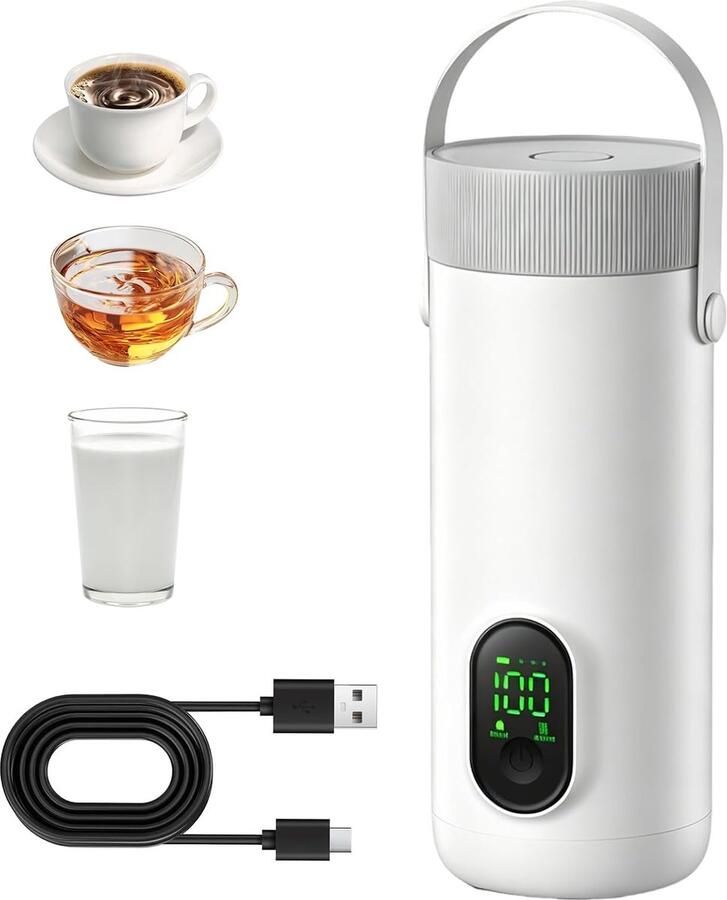 Reiswaterkoker 27000 mAh roestvrij staal snel koken in 10 minuten ideaal voor camping ShopVlot