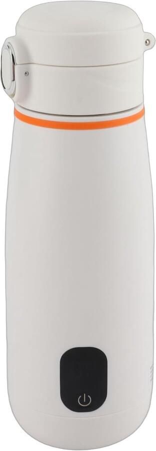 Reiswaterkoker Draagbare Koker Warm Water Onderweg Warm Drinken Draadloos Verwarmen 350 ml Zilver - Foto 1