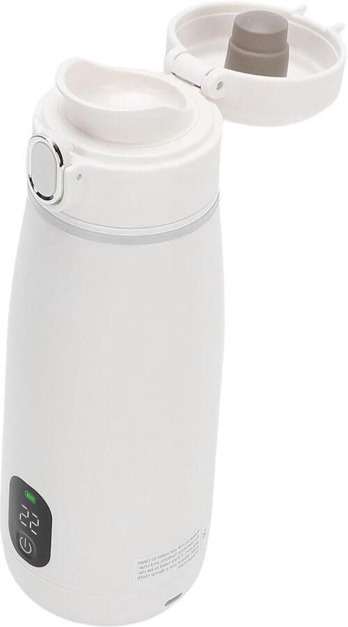 Reiswaterkoker Draagbare Waterkoker Onderweg Warm Water Draadloos Verwarmen 350 ml Zilver