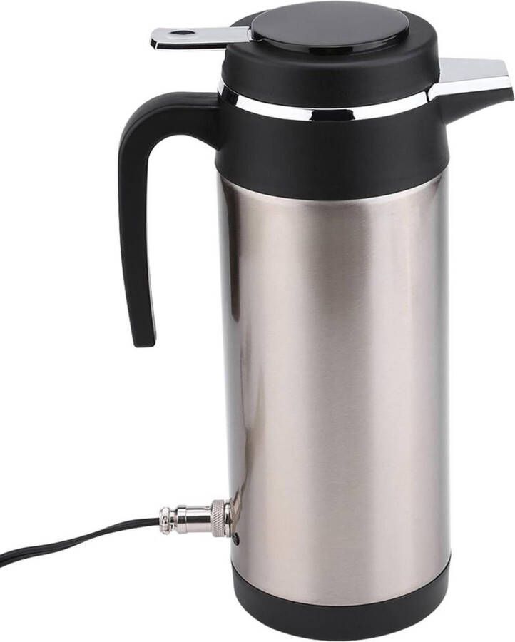 Reizen Waterkoker 12V 1200ml Roestvrij Staal Sigarettenaansteker Draagbare Auto Waterkoker voor Warm Water Koffie en Thee