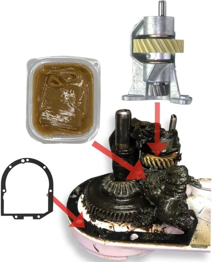 Reparatie Set Keukenmachine Onderdelen Apparaat Onderhoud Voedselveilig Vet 15x12x5 cm Geel
