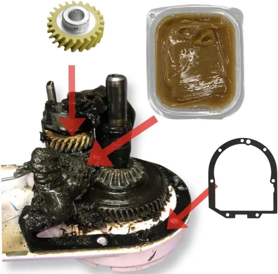 Reparatieset Keukenmachine Onderdelen Set Keukenmachine Reparatie Inclusief Vet 15x10x5cm Geel