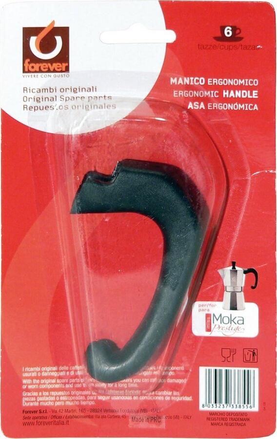 Reserve Handvat met Schroef voor Moka Koffiezetapparaten TZ.6