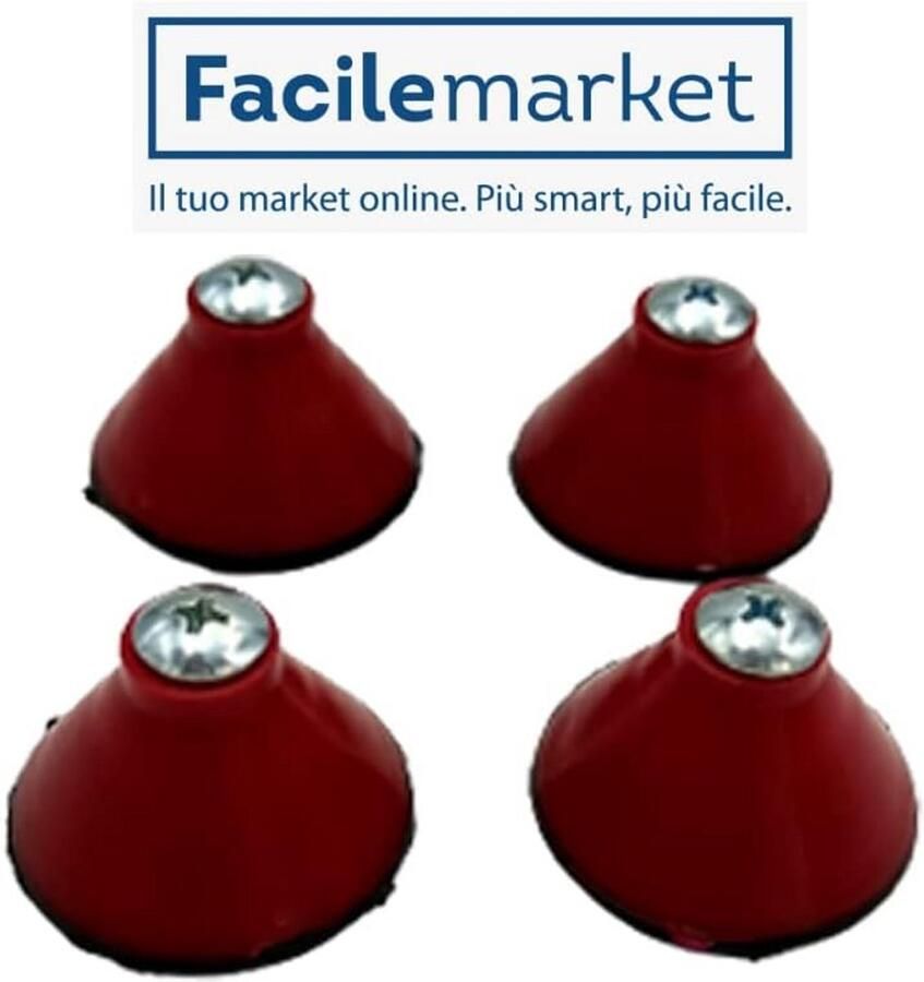Reserve Voeten Rood voor Snijmachines (4 stuks)