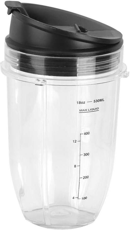 Reservebeker met deksel Extra kan set Mixer onderdelen Herbruikbaar ontwerp 530 ml Transparant
