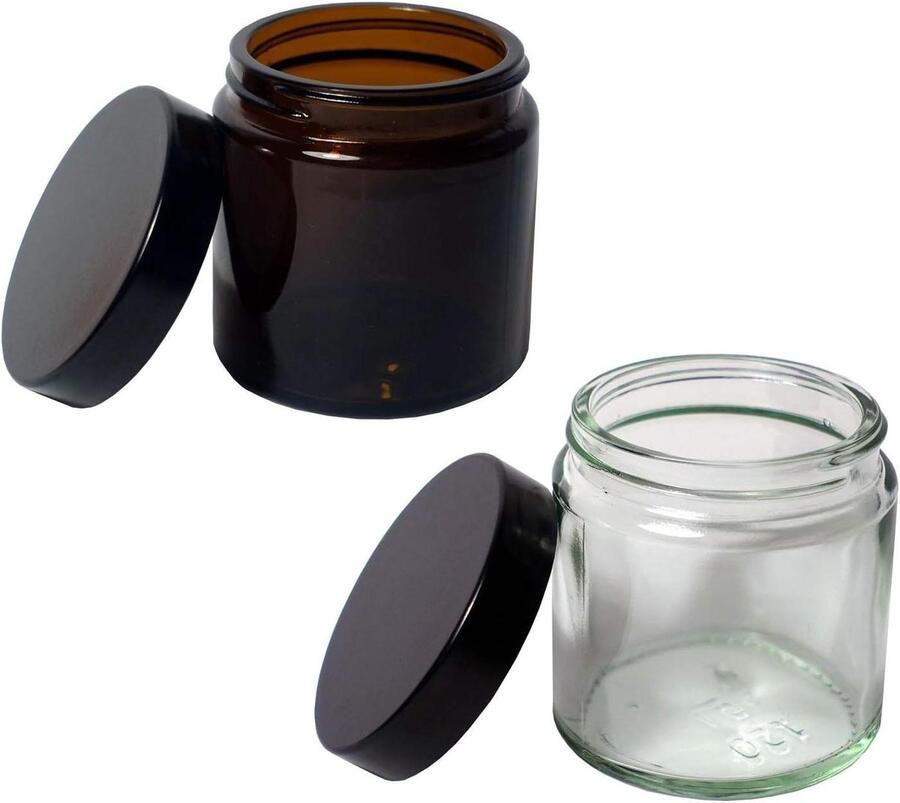 Reserveglas Koffiemolen Extra Beker Koffie Malen Dubbel Set 2 Stuks Transparant Bruin