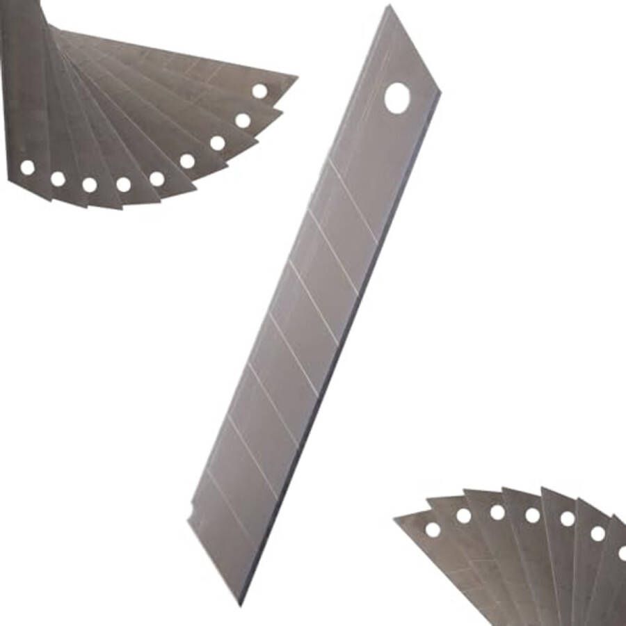 Reservemessen Snijmes 18mm Set van 20 Stuks voor Precisie Snedes in Materialen