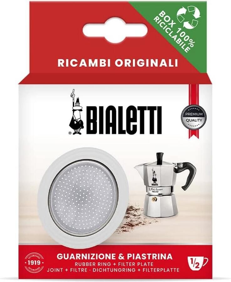 Reserveonderdelen Koffiezetter Afdichting Plaat Koffie Maken Origineel Ontwerp 1 Mok Wit