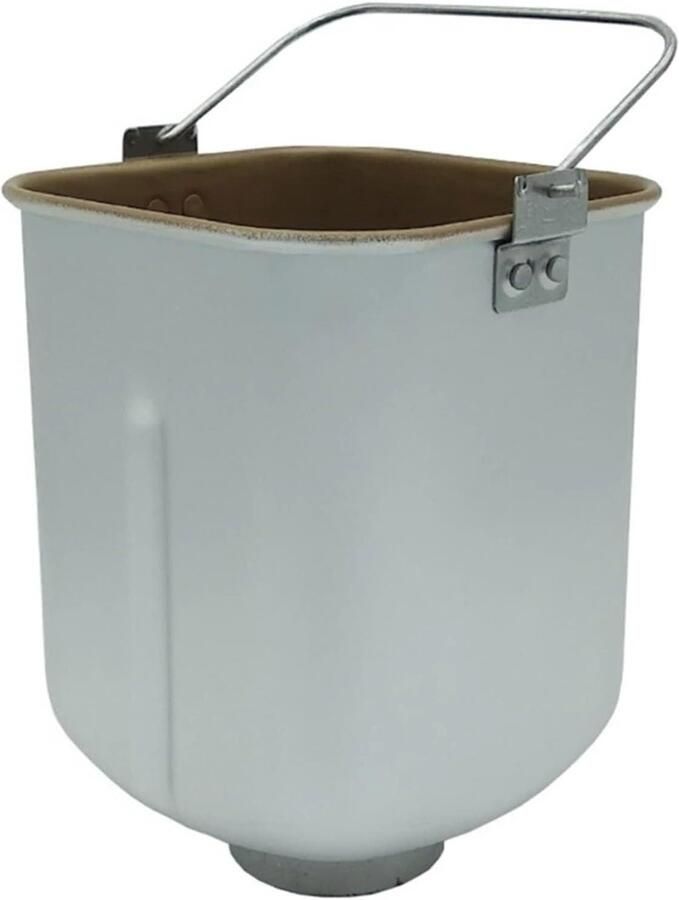 Reservepan Broodbakmachine Bakvorm Emmer Zelf Brood Bakken Gladde Binnenzijde 10 x 10 x 10 cm Zilverkleurig