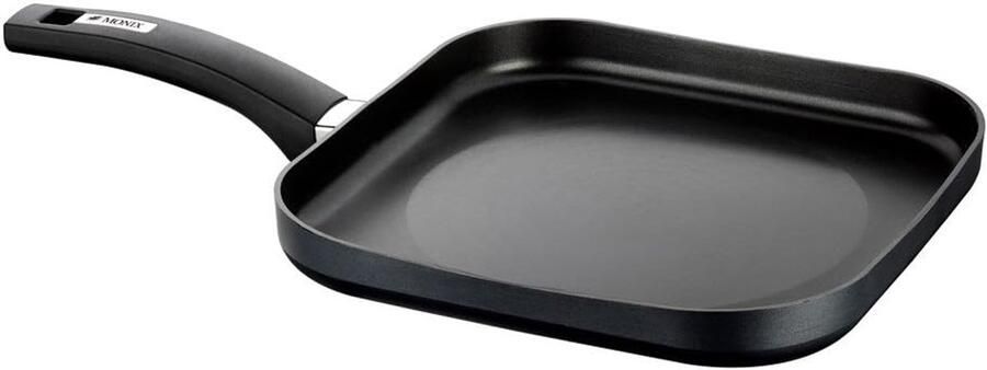 Resistent Plus vierkante grill plat 28 cm aluminium met antiaanbaklaag Teflon Classic (Braisogona_M370029)