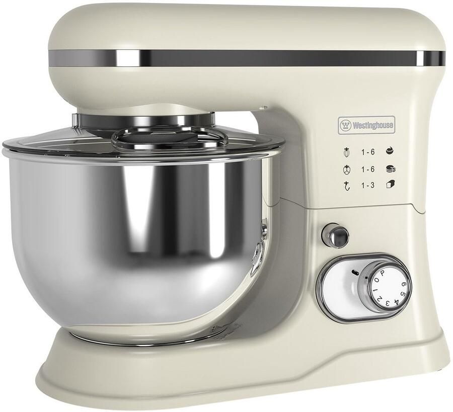Retro Stand Mixer 1200W met 5L mengkom Beige