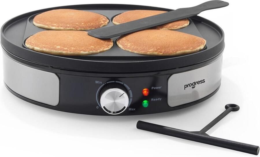 Reversible Pannenkoekenmaker met 30cm Plaat en Accessoires Crêpes en American Pancakes