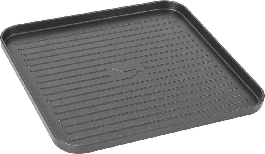 Ribbed Grill Plate for Gas Stoves Non-Stick Surface 25.5 x 24.5 cm