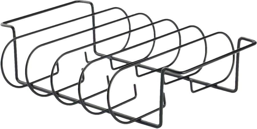 Ribhouder Grillrek Gelijkmatig Grillen Vaatwasserbestendig 33 x 27 x 8 cm Zilver