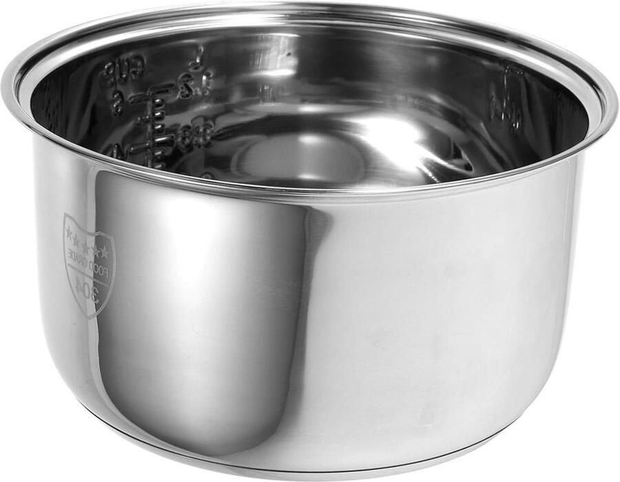 Rice cooker liner inner pan for rice cooker electric rice cooker inner pan electric hob replacement inner bowl stainless steel rice cooker liner Stainless Steel Silver