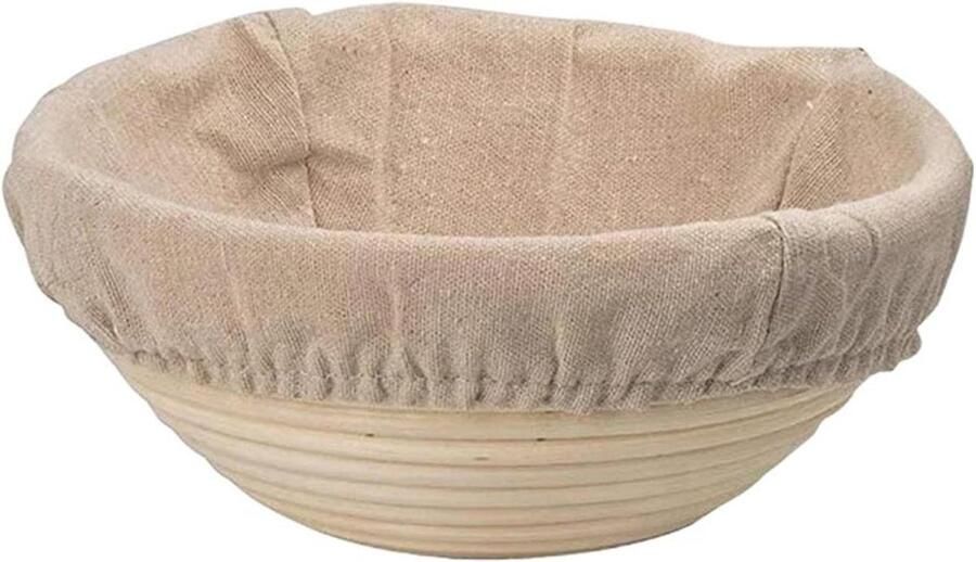 Rieten mand Brood mand Brood bakken Optimale gisting 13 x 6 cm Natuurlijk