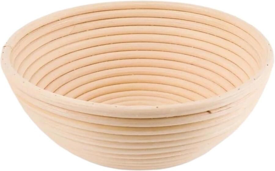 Rieten mand Broodmand deeg Brood bakken Natuurlijk materiaal 18 x 9 cm Houtkleur