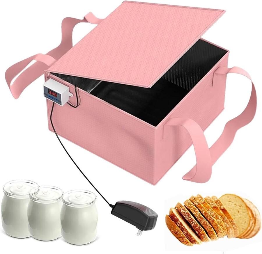 Rijskast Brood Deeg Gisting Brood Bakken Nauwkeurige Temperatuur 30x29x19 cm Grijs