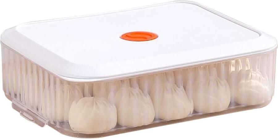 Pizza Deeg Rijskist Deeg Bakken Container Brood Rijzen Ingebouwde Datumtracker 31x23x9cm Wit