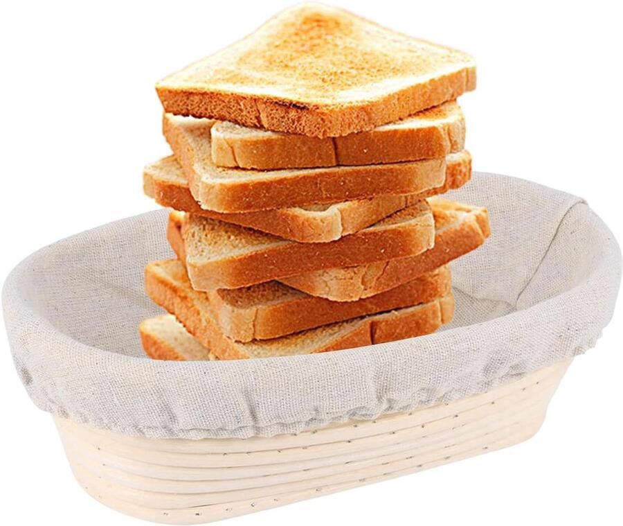 Rijsmand Brood Bakvorm Zelf brood bakken Natuurlijk rotan 25 cm Natuurlijk
