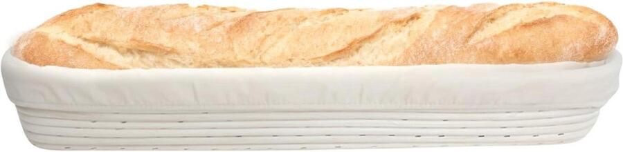 Rijsmand Brood Banneton Broodbak Brood Bakken Natuurlijk Rotan 54.5x11.5x7cm Niet gespecificeerd