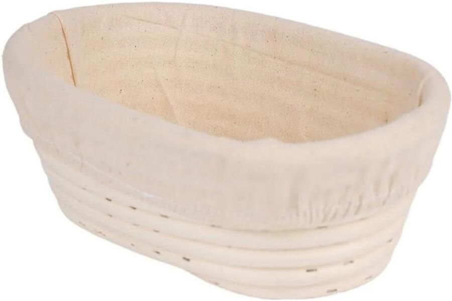 Rijsmand Brood Banneton Gisting Mand Brood Bakken Handgemaakt Rotan Rieten 17x12 cm Niet gespecificeerd