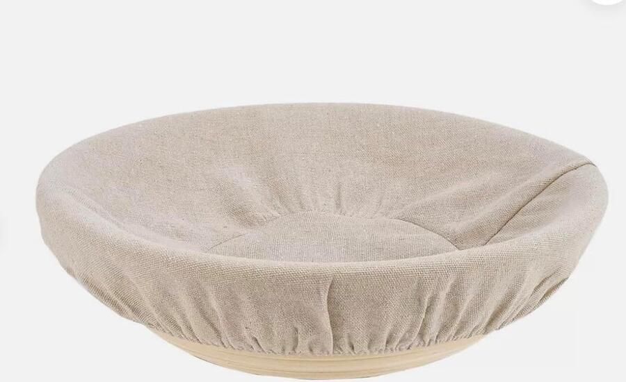 Rijsmand Brood Banneton Mand Zuurdesem Bakken Handgemaakt Rotan 25x20x8cm Natuurlijk
