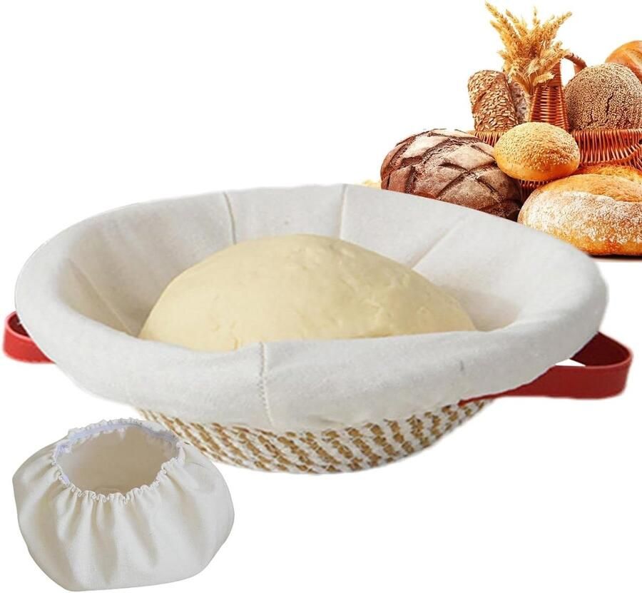 Rijsmand Brood Broodmand Gisting Brood Bakken Met Dubbele Handgrepen 23 x 9.5 cm Niet gespecificeerd