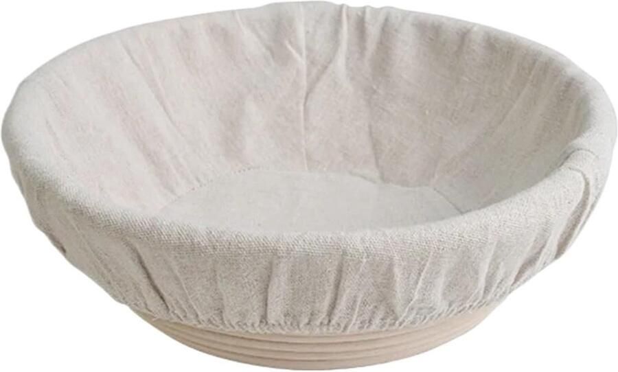Rijsmand Brood Deegmand Rotan Brood Bakken Natuurlijk Ademend 23 x 8 cm Houtkleur