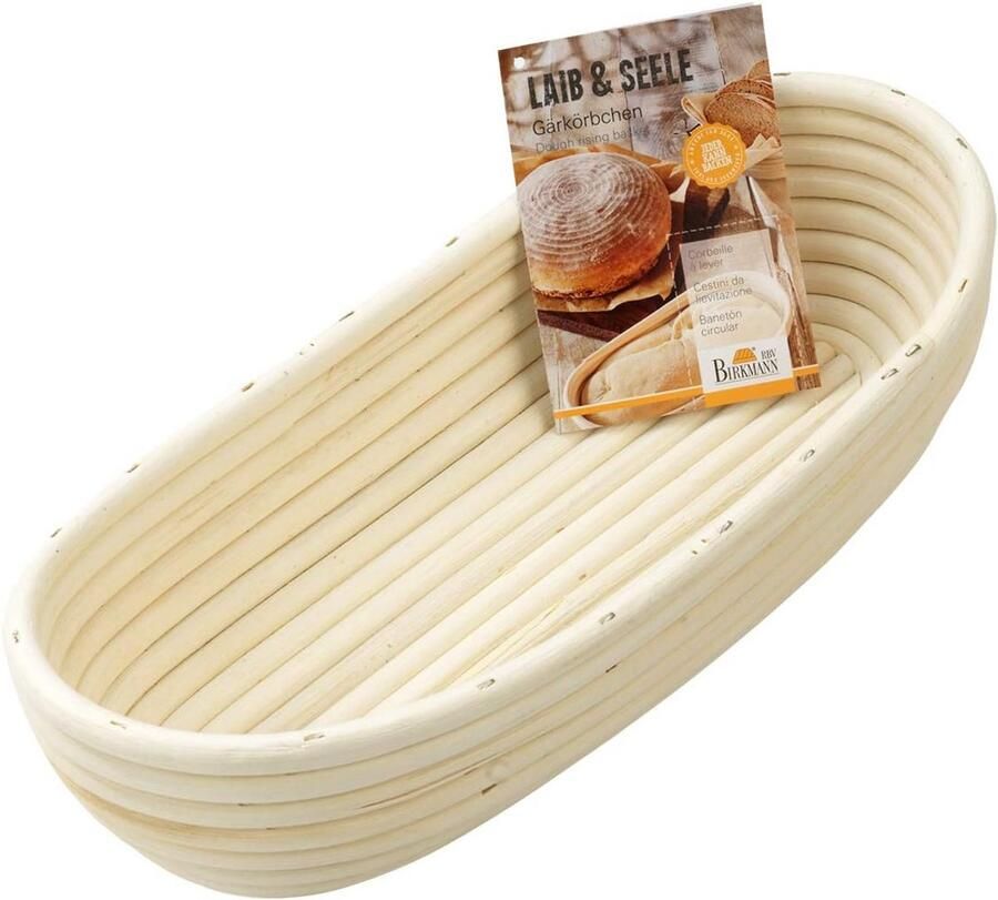 Rijsmand van Riet voor Brooddeeg Langwerpig 30x14 cm