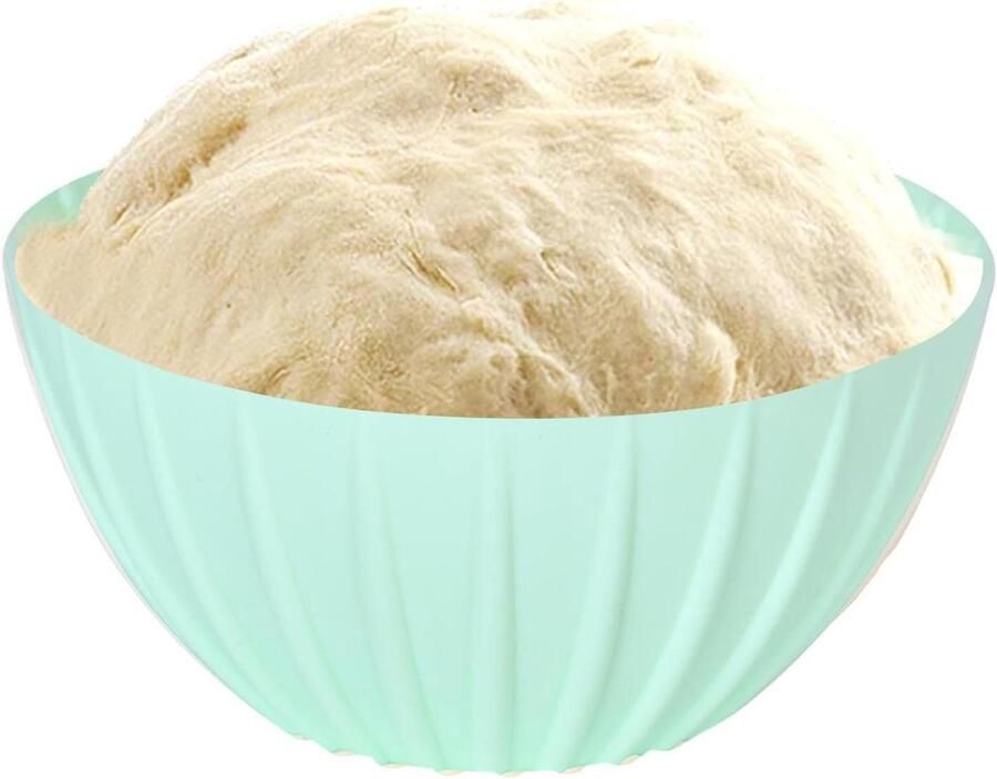 Rijsmanden Brood Deeg Manden Zuurdesem Bakken Silicone Materiaal 13 cm Diameter Groen