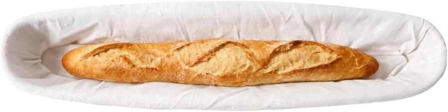 Rijsmandje Stokbrood Broodmandje Deeg Brood Bakken Handgemaakt Rotan 43x9x5.5cm Natuurlijk