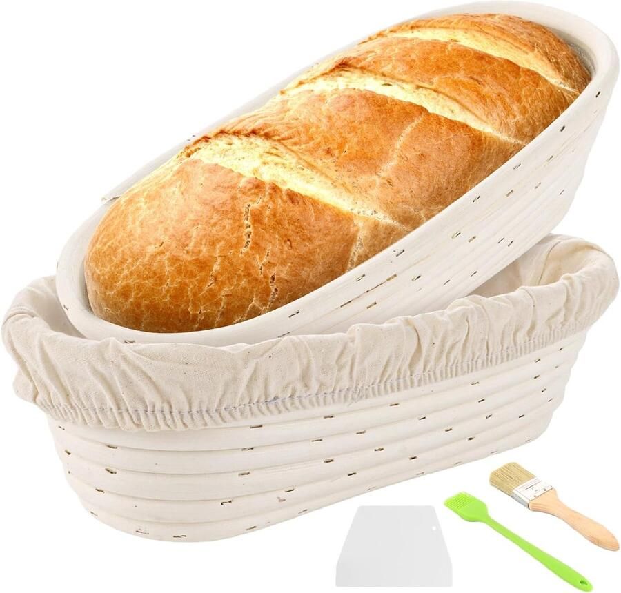 Rijsmandjes Brood Bakvorm Deeg Brood Bakken Natuurlijk Rotan 30 cm Bruin