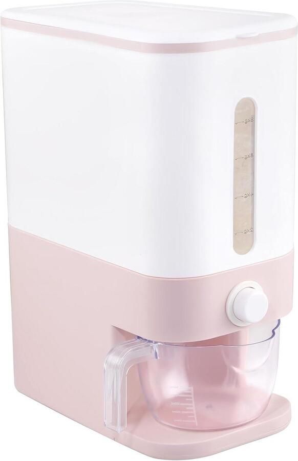 Rijst Dispenser Graan Container Keuken Opslag Luchtdichte Sluiting 11.34 kg Capaciteit Marineblauw