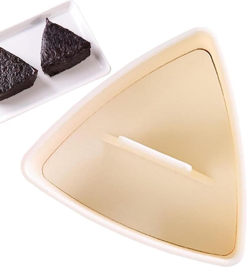Rijst Vormen Sushi Maken Keuken Hulp Naadloos Ontwerp 2 Stuks Beige