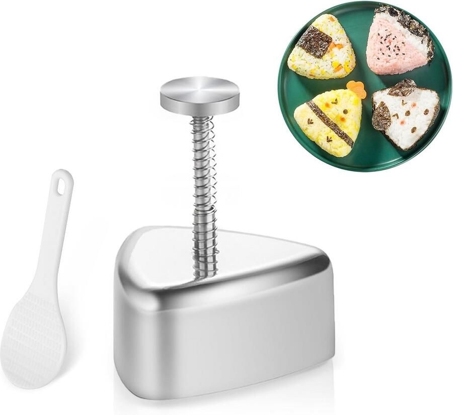 Rijstbal en Sushi Vorm Set Anti-Aanbak & Roestvrij Staal Makkelijk Zelf Maken