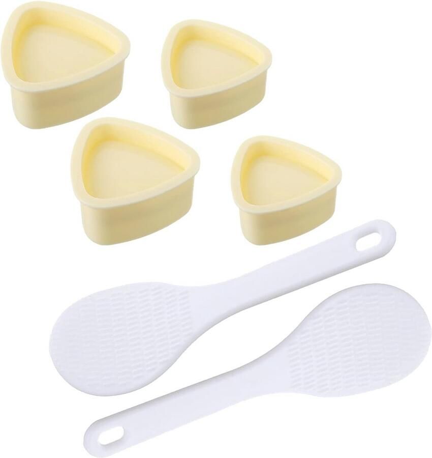 Rijstbal Maker Set 6 Stuks voor Sushi en Onigiri Anti-aanbak Mallen en Persen